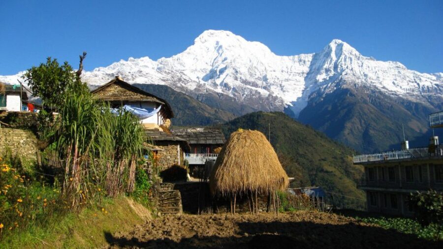 Day Hike at Annapurna Foothills - Forest Footpaths to Australian Camp: Annapurna South and Machhapuchhre (Fishtail)