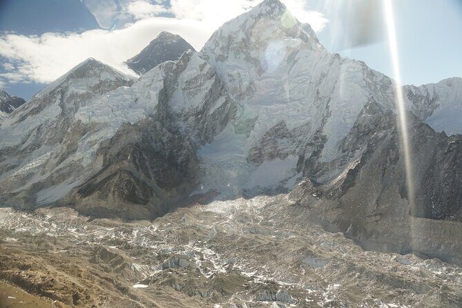 Day Tour to Everest Base Camp By Helicopter from Kathmandu group sharing flight - Syangboche Marg breakfast with Everest in view