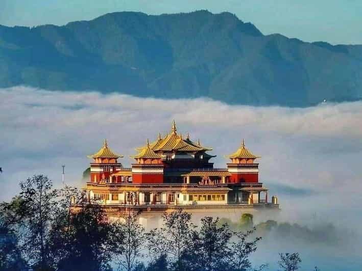 From Kathmandu: 2 Stupas and Kopan Monastery Spiritual Tour - Kopan Monastery: views plus a meditation-style moment with monks