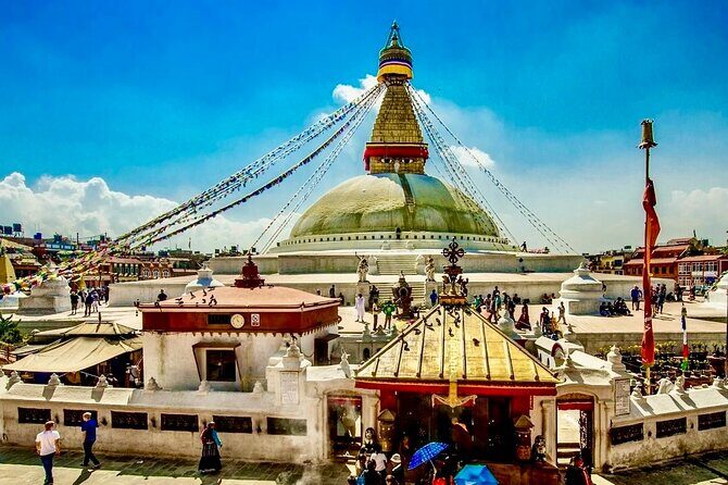Kathmandu: Full Day Top 4 UNESCO Tour with Lunch - Private/Group - Boudhanath Stupa: Tibetan Buddhist culture with a slower rhythm