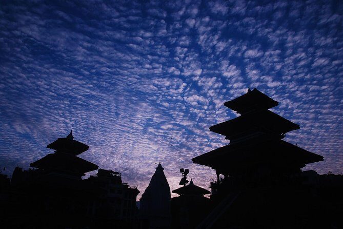 Kathmandu Sunset Tour by Rickshaw Including Durbar Square Visit - Arriving at Durbar Square: UNESCO temples in evening light