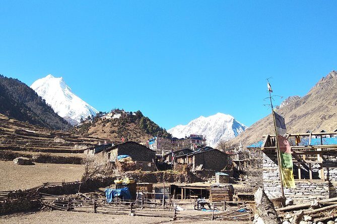 Manaslu Tsum Valley Trekking - Namrung apples and Samagaun Sherpa life