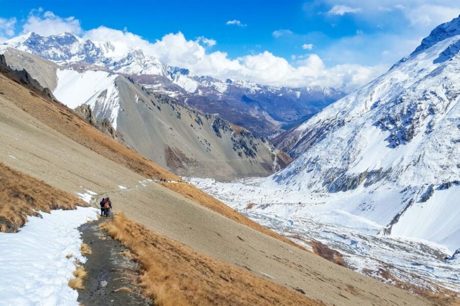 Pokhara: 7 Day Annapurna Base Camp Trek - Annapurna Base Camp on day 4: 4,130 m and the peak amphitheater effect