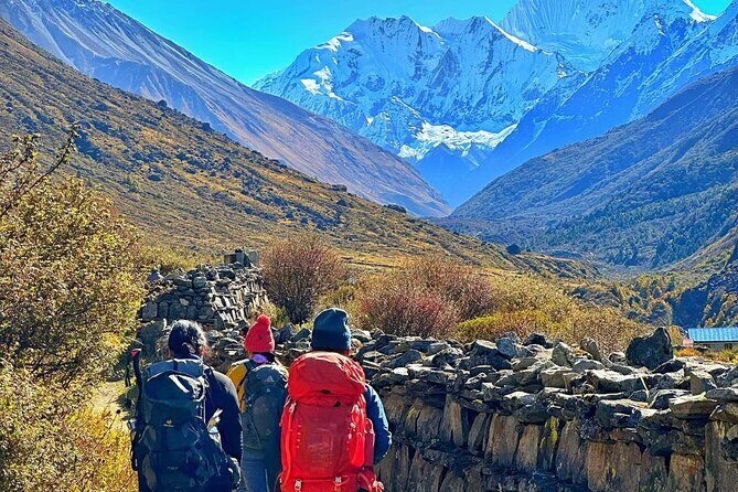 Private 8 - Day Langtang Trekking - Day 4 to Kyanjin Gompa: prayer flags, stone walls, and a spiritual finish